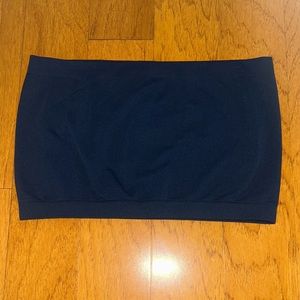 HaZe Navy Blue Bandeau Top